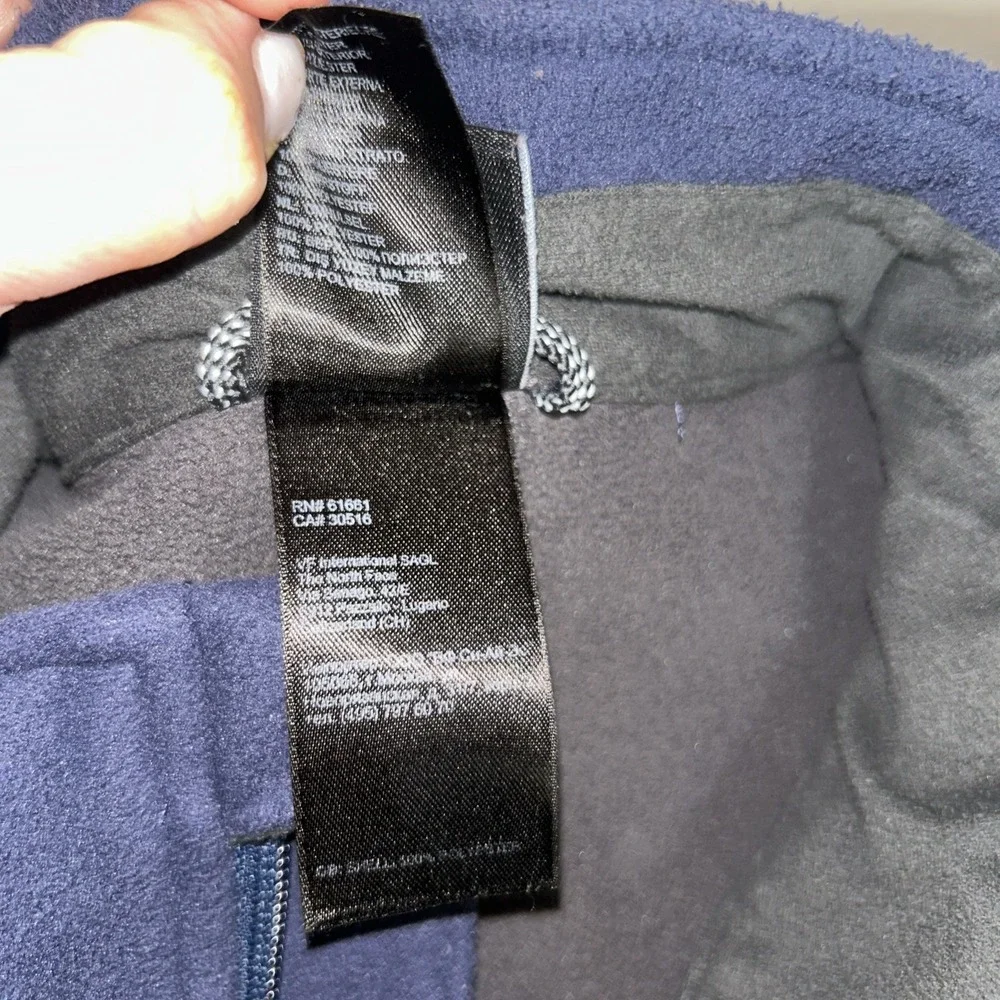The‎ North Face Men's  XL Full Zip Fleece jacket Navy RN#61661 CA# 30516